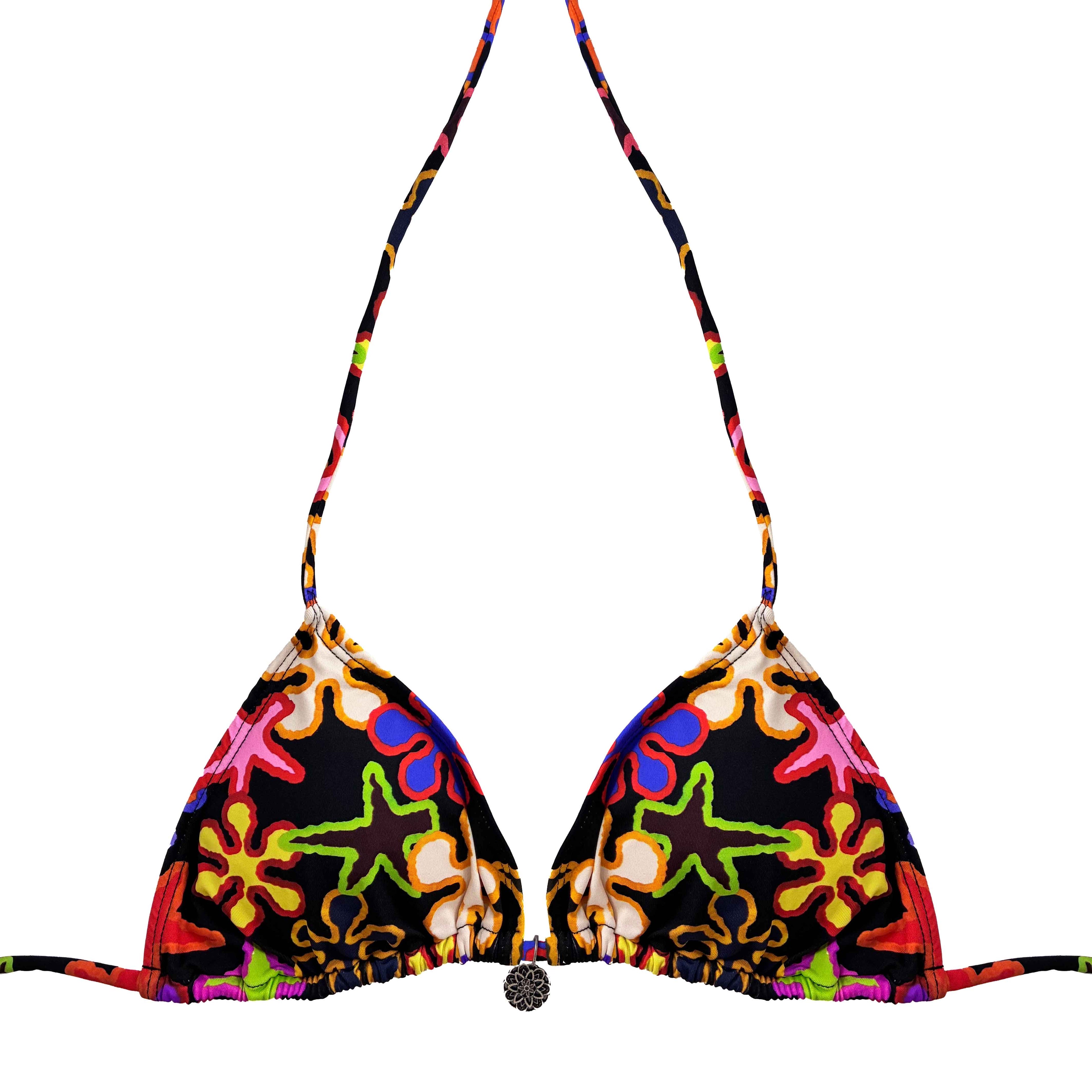 Top Triángulo Floral Pop