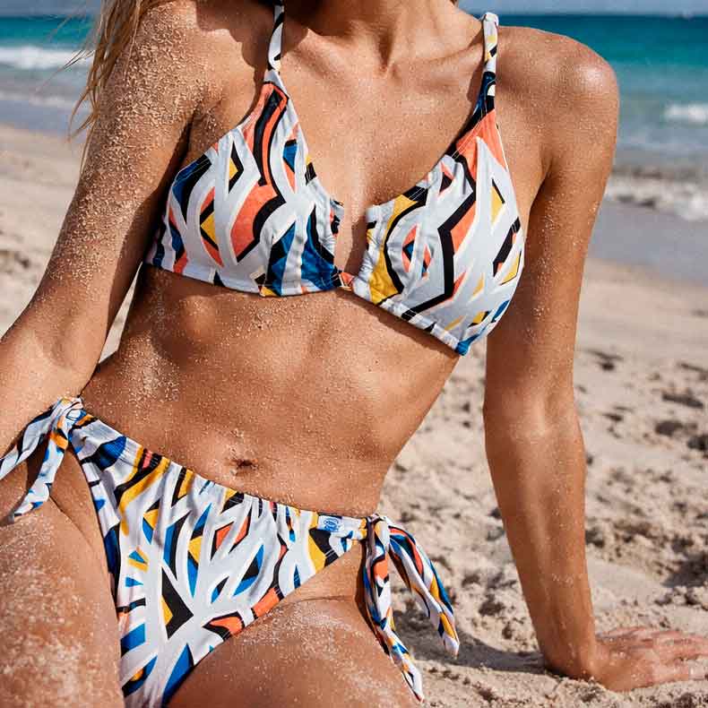 Bralette Celeste Geométrico