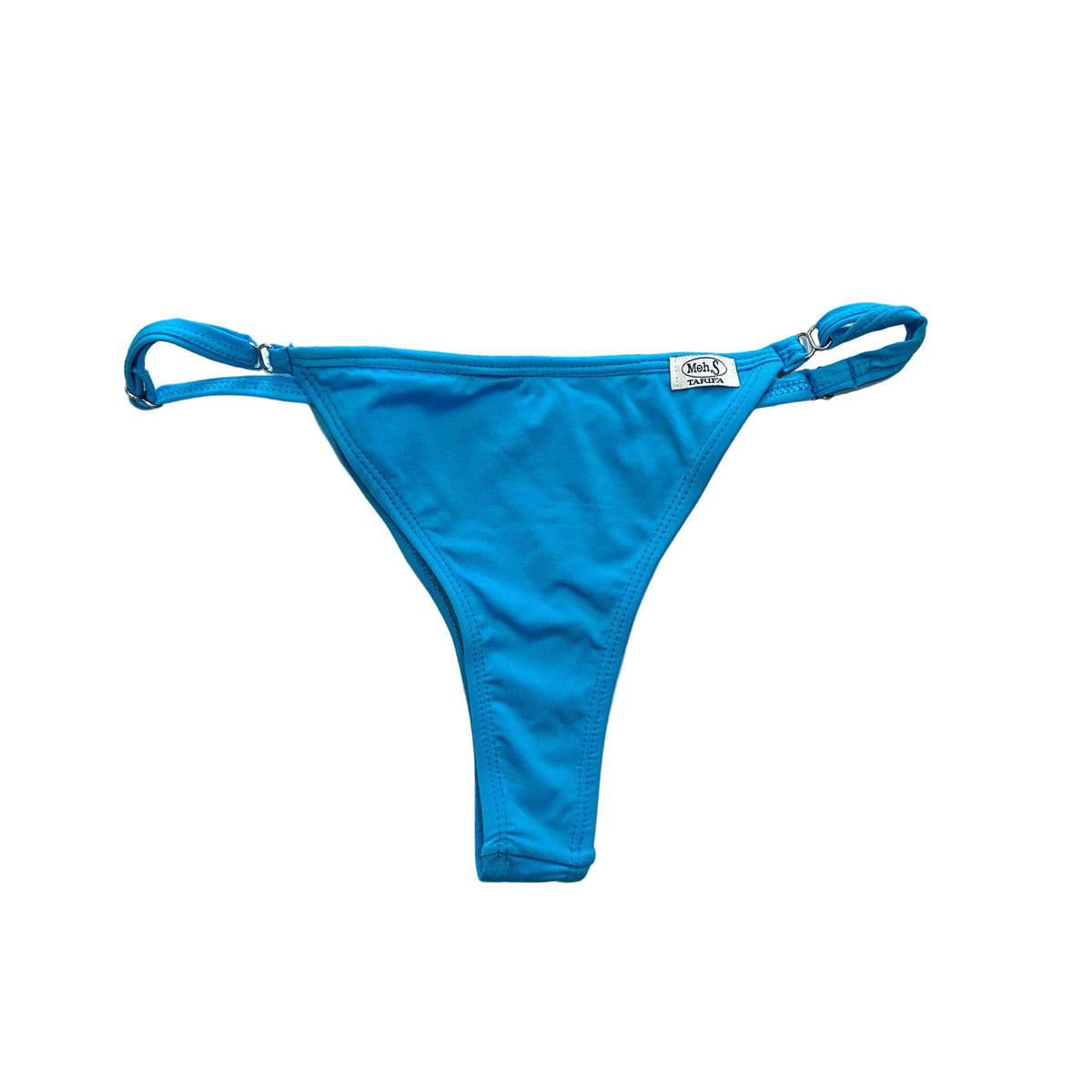 braga tanga regulable de bikini en azul cielo
