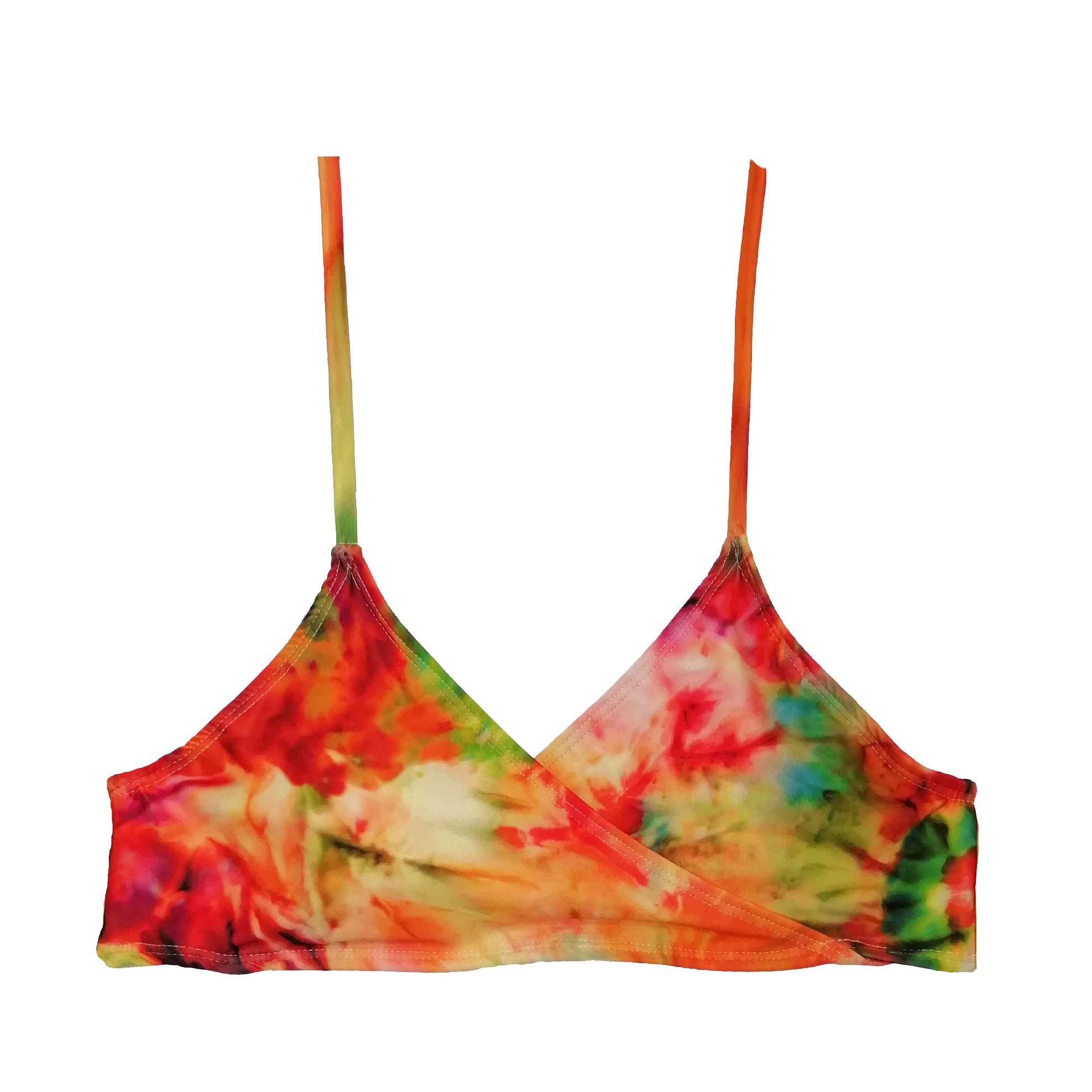 Top Cruzado Tie Dye Naranja