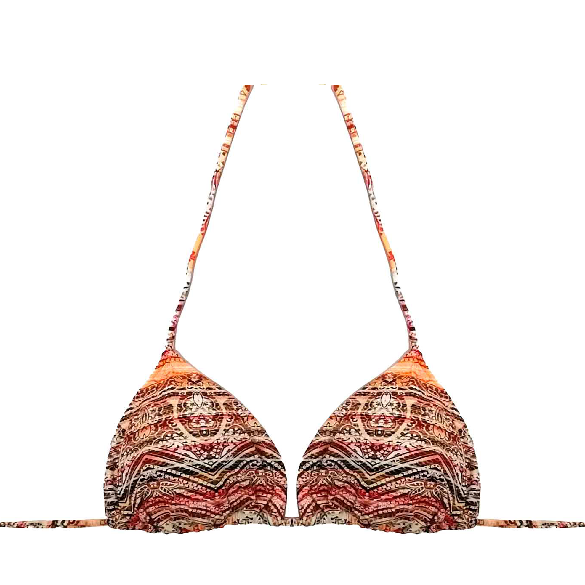 Top Triángulo Cachemire Marrón